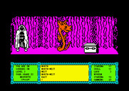 Heavy on the Magick for Amstrad CPC - A dragon blocks the path in this direction...