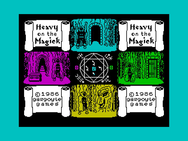 Heavy on the Magick ZX Spectrum Screenshot: Loading screen.