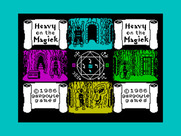 Heavy on the Magick for ZX Spectrum - Loading screen.