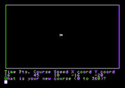 Warp Factor, The for Apple II - Setting a course.