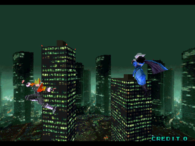 Psychic Force Arcade Screenshot: Game demo.