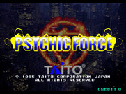Psychic Force for Arcade - Title screen.