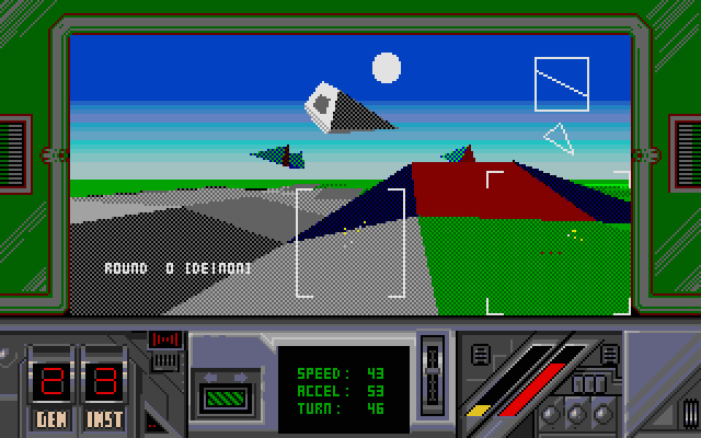 ThunderStrike Atari ST Screenshot: A few targets in sight!