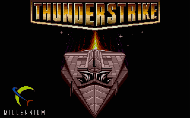 ThunderStrike Atari ST Screenshot: Title screen.