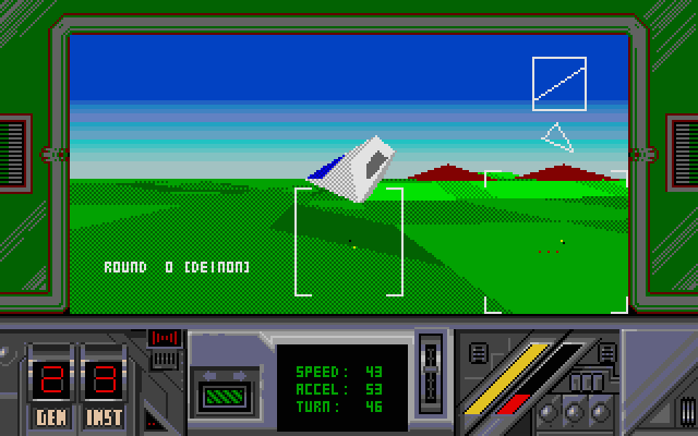 ThunderStrike Atari ST Screenshot: Game start.