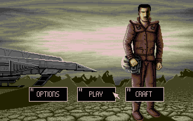 ThunderStrike Atari ST Screenshot: The main menu.