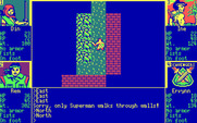 Scavengers of the Mutant World for IBM PC/Compatibles - Only Superman can walk through walls!