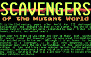 Scavengers of the Mutant World for IBM PC/Compatibles - The story so far...