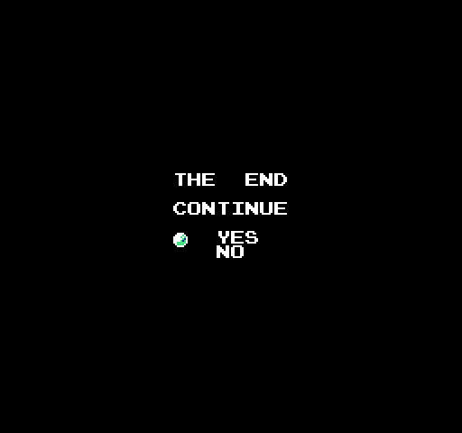 Master Chu and the Drunkard Hu NES / Famicom Screenshot: Game over.