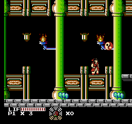 Master Chu and the Drunkard Hu NES / Famicom Screenshot: Be careful of the flames...