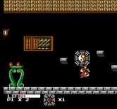 Master Chu and the Drunkard Hu for NES / Famicom - Jumping to pick up a bonus item...