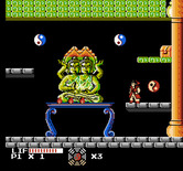 Master Chu and the Drunkard Hu for NES / Famicom - The symbols you need to collect are sometimes out in the open, and sometimes hidden...