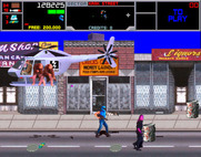 NARC for Arcade - An attack from above! Those helicopters are difficult to destroy...