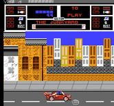 NARC for NES / Famicom - Driving in to the first location.