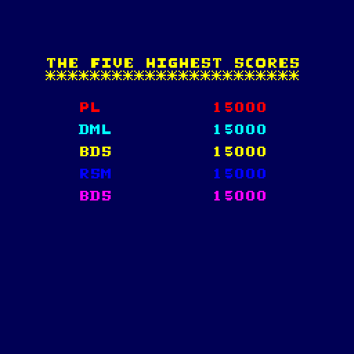 Thief Arcade Screenshot: Game over.