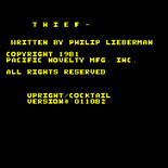 Thief for Arcade - Copyright screen.