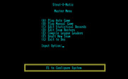 Strat-O-Matic Computer Baseball for IBM PC/Compatibles - The main menu.