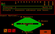 Strat-O-Matic Computer Baseball for IBM PC/Compatibles - Single runner advances one base...