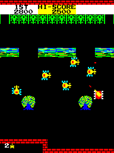 No Man's Land Arcade Screenshot: There are quite a few tanks to destroy here...