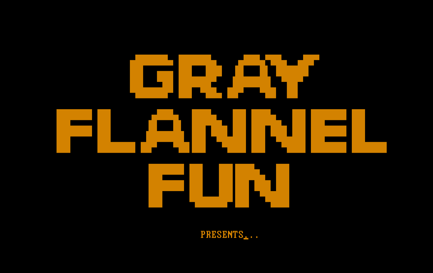 Executive Suite IBM PC/Compatibles Screenshot: Gray Flannel Fun presents...
