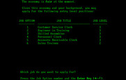 Executive Suite for IBM PC/Compatibles - Which job would you like to apply to?