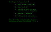 Executive Suite for IBM PC/Compatibles - How did you do in your studies?