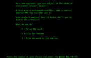 Executive Suite for IBM PC/Compatibles - How would you handle this situation?