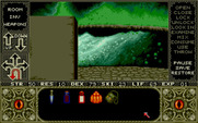 Elvira for Amiga - Looking straight down...