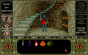 Elvira for Amiga - Careful, it's another guard!
