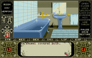 Elvira for Amiga - Not much here in the bathroom.