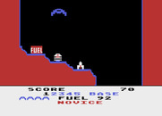 Caverns of Mars for Atari 8-bit - Game start.
