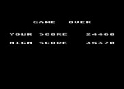 Caverns of Mars for Atari 8-bit - Game over.