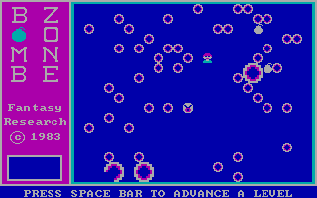 Bomb Zone IBM PC/Compatibles Screenshot: On to the next level!