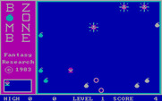 Bomb Zone for IBM PC/Compatibles - The cyan bombs are one step closer to exploding!