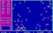 Bomb Zone for IBM PC/Compatibles - The board starts to get filled with craters...