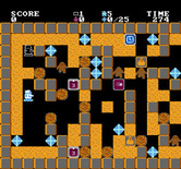 Crystal Mines for NES / Famicom - Game start.