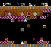 Crystal Mines for NES / Famicom - Game demo; level 42.