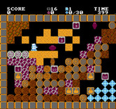 Crystal Mines for NES / Famicom - Game demo; level 16.