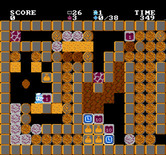 Crystal Mines for NES / Famicom - Game demo; level 26.