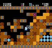 Crystal Mines for NES / Famicom - Caught in a trap! I temporarily can't move...
