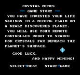 Crystal Mines for NES / Famicom - The story so far...