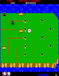 Dig Dug II for Arcade - Round 1 start.