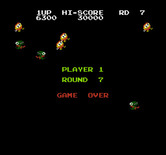 Dig Dug II for NES / Famicom - Game over.