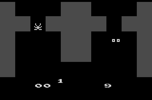 Haunted House Atari 2600 Screenshot: Game start.
