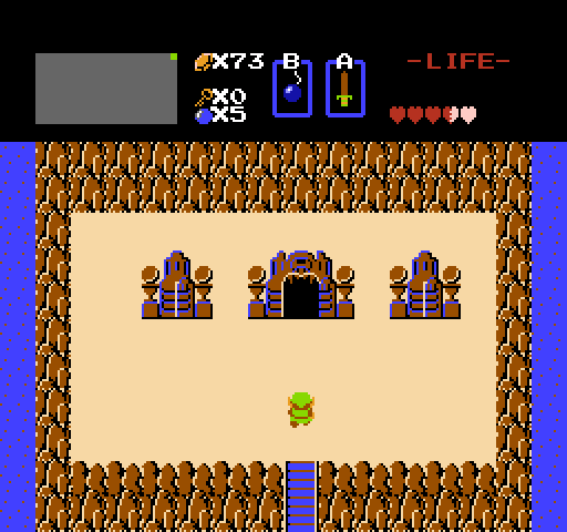 Legend of Zelda, The NES / Famicom Screenshot: Another underground entrance...