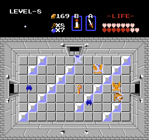 Legend of Zelda, The NES / Famicom Screenshot: Another key! If I can get it...