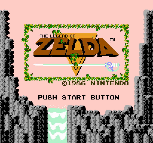 Legend of Zelda, The NES / Famicom Screenshot: Title screen.