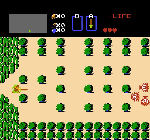 Legend of Zelda, The NES / Famicom Screenshot: Exploring Hyrule...