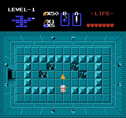 Legend of Zelda, The NES / Famicom Screenshot: A piece of the Tri-Force!