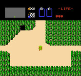 Legend of Zelda, The for NES / Famicom - The starting location.